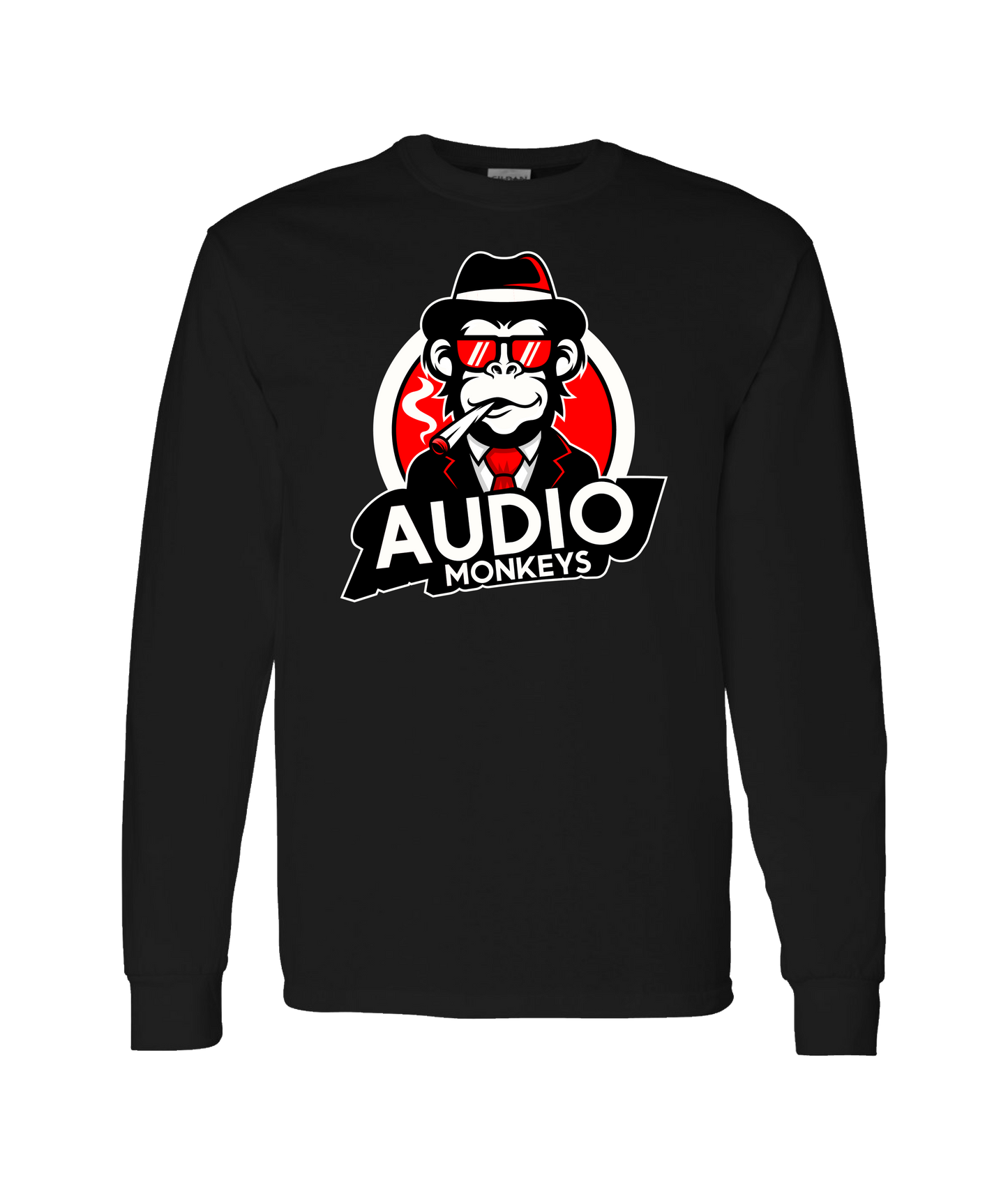 AudioMonkeys - Party Monkey - Black Long Sleeve T