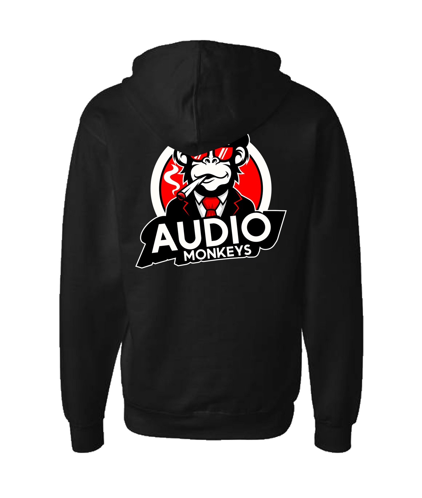 AudioMonkeys - Party Monkey - Black Zip Up Hoodie