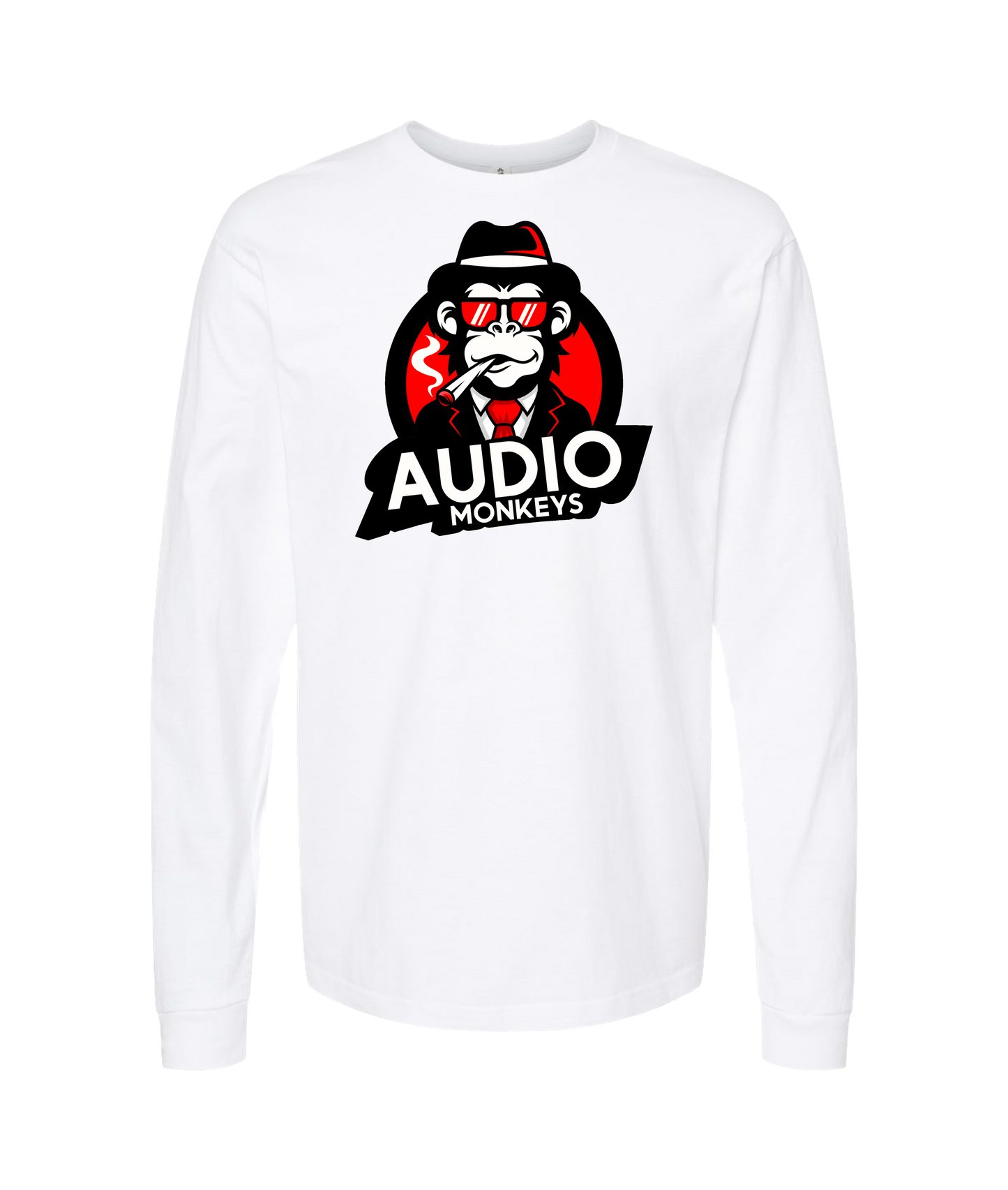 AudioMonkeys - Party Monkey - White Long Sleeve T