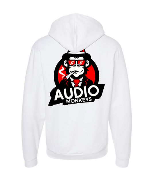 AudioMonkeys - Party Monkey - White Zip Up Hoodie