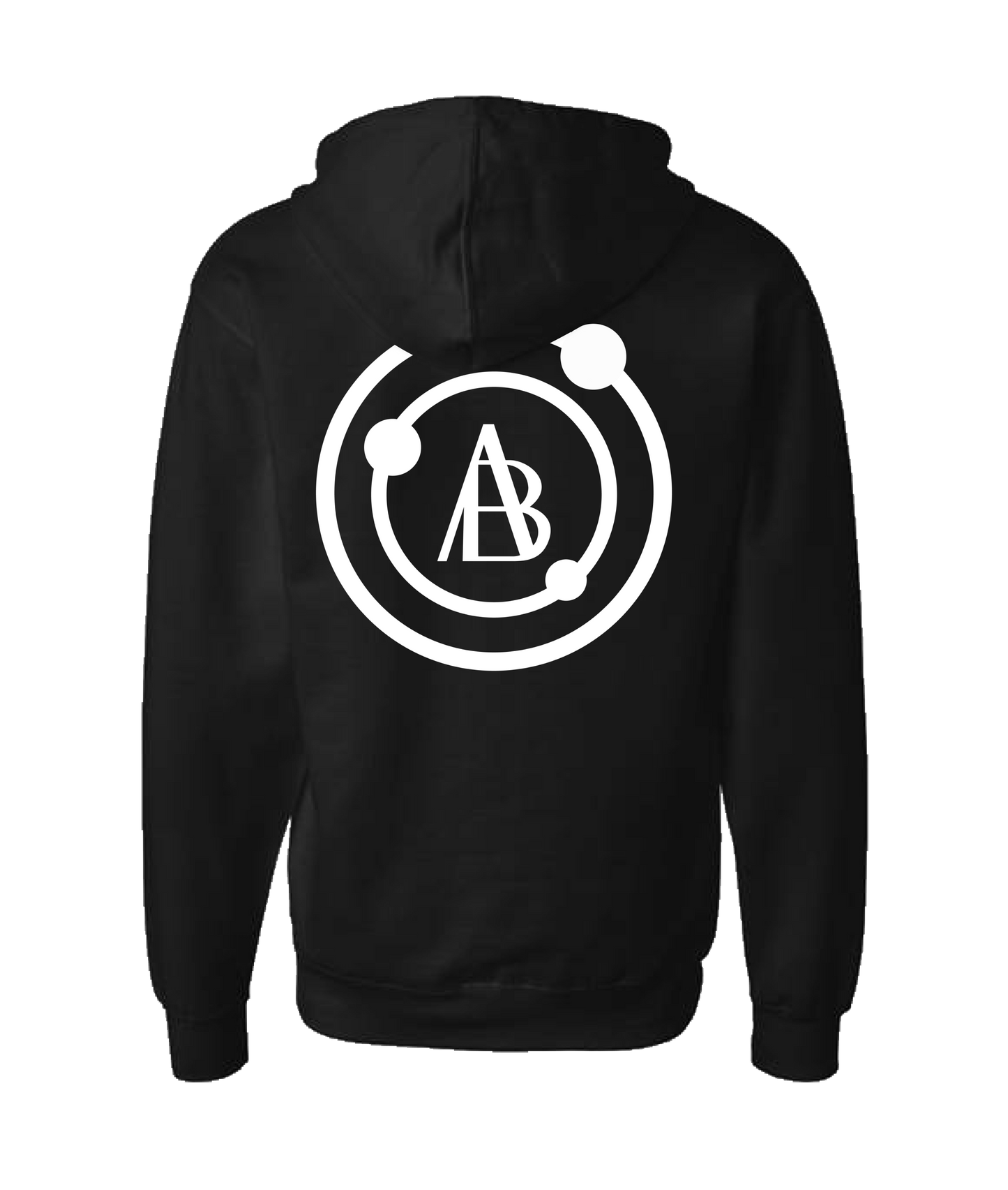 ANGEL BARBOSA - DESIGN 1 - Black Zip Up Hoodie