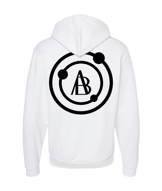 ANGEL BARBOSA - DESIGN 1 - White Zip Up Hoodie