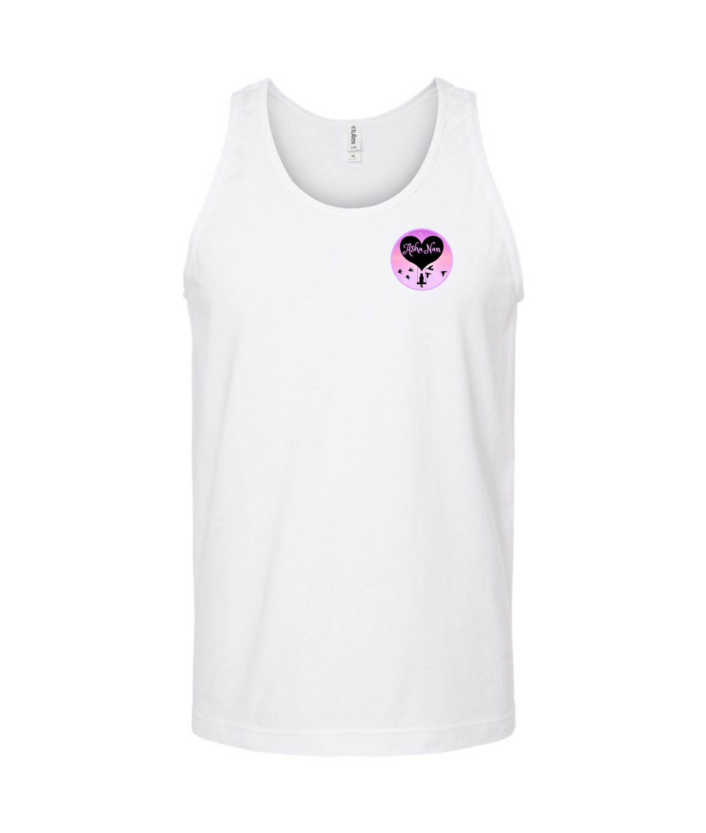 Asha Nan - Logo - White Tank Top