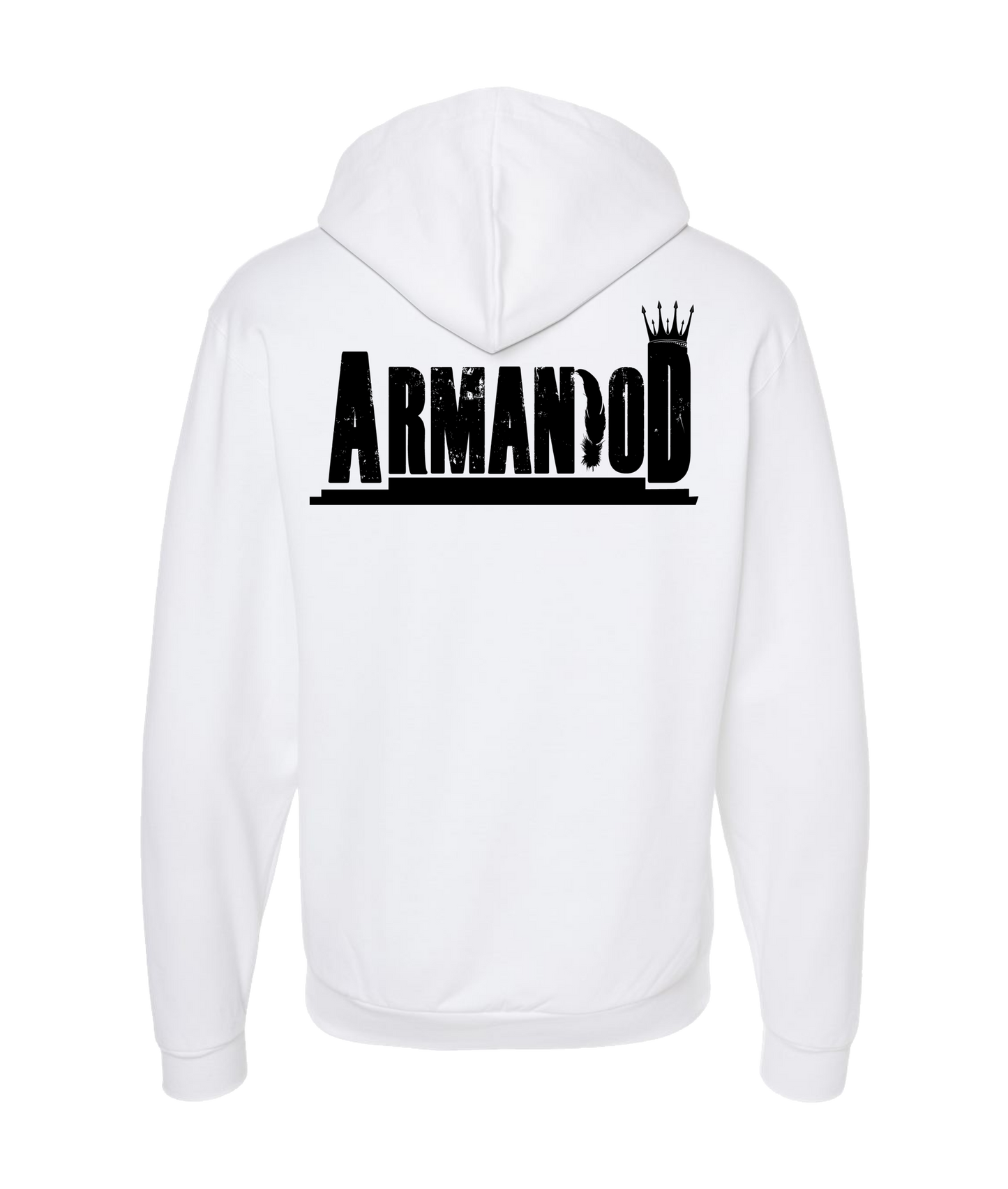 Armani_OD - Arman OD Logo - White Zip Up Hoodie