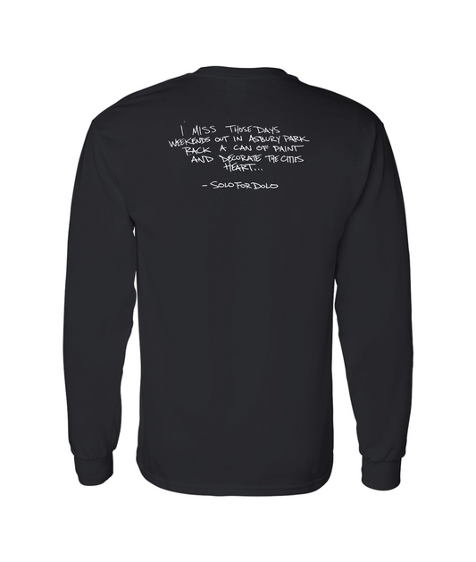 Asbury Rising - Quote - Black Logo Long Sleeve T