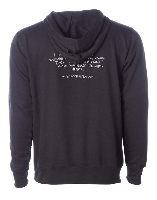 Asbury Rising - Quote - Black Logo Hoodie