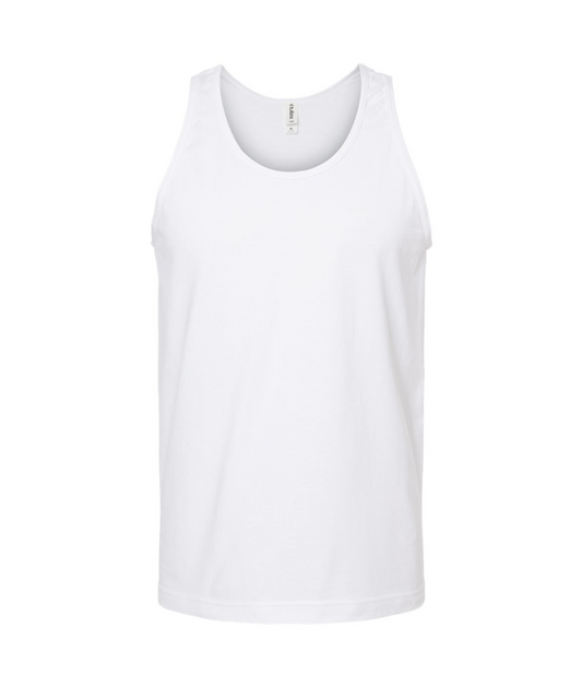 V-ASATOP - CIRCLE LOGO - White Tank Top