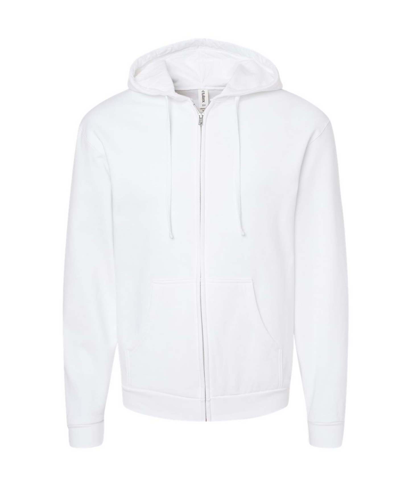 V-ASATOP - CIRCLE LOGO - White Zip Up Hoodie