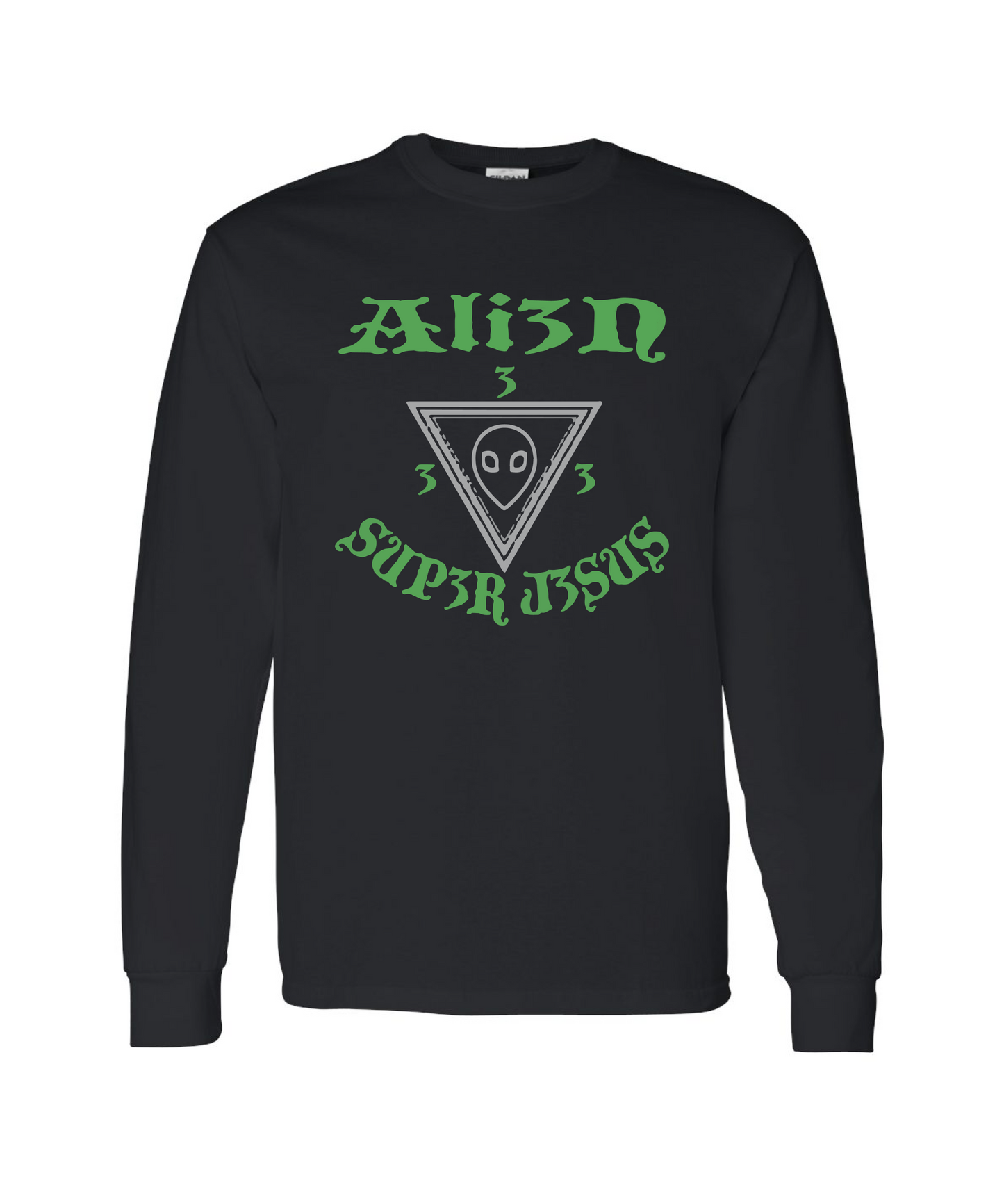 Ali3n Sup3r J3sus Long Sleeve T