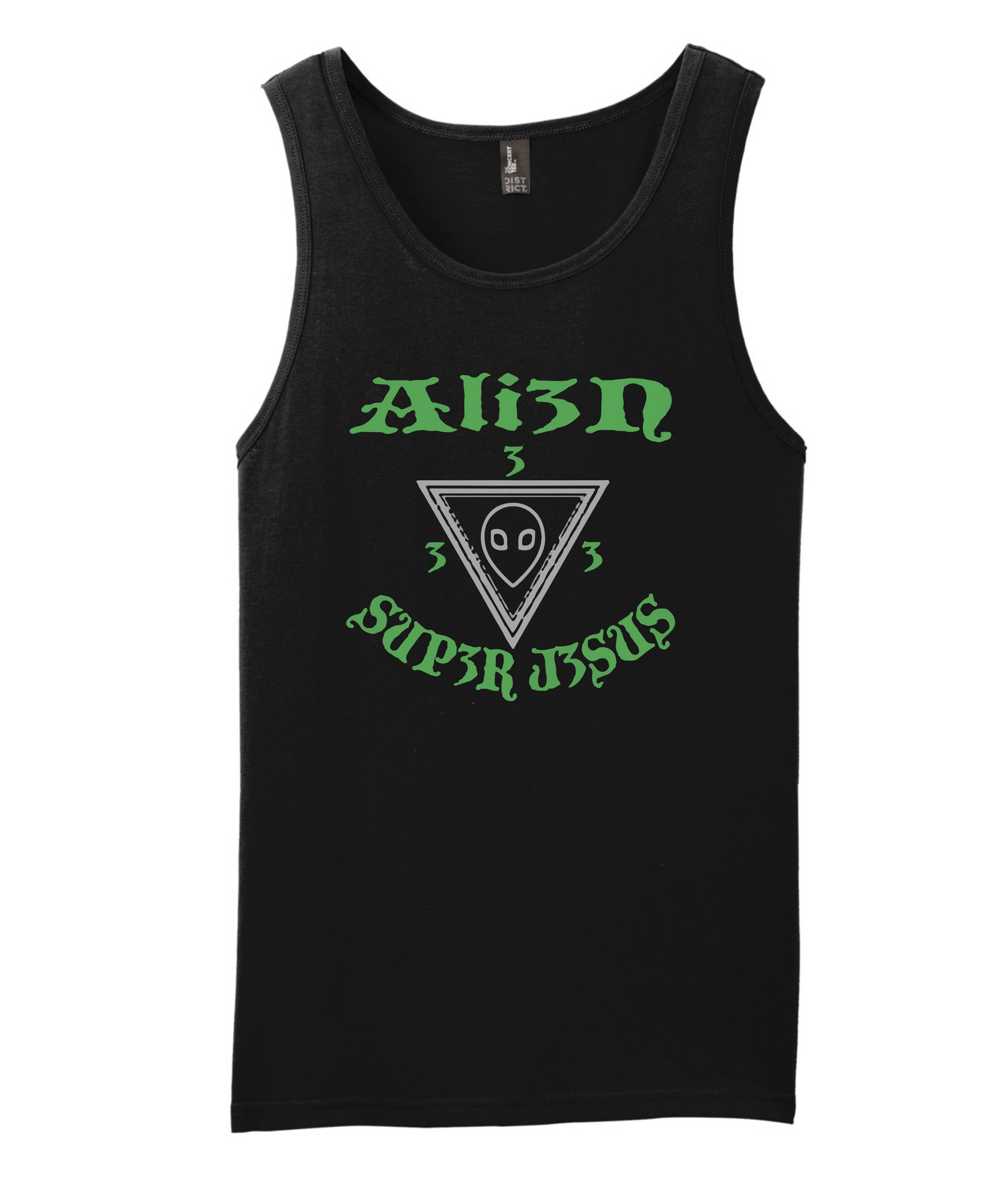 Ali3n Sup3r J3sus Tank Top