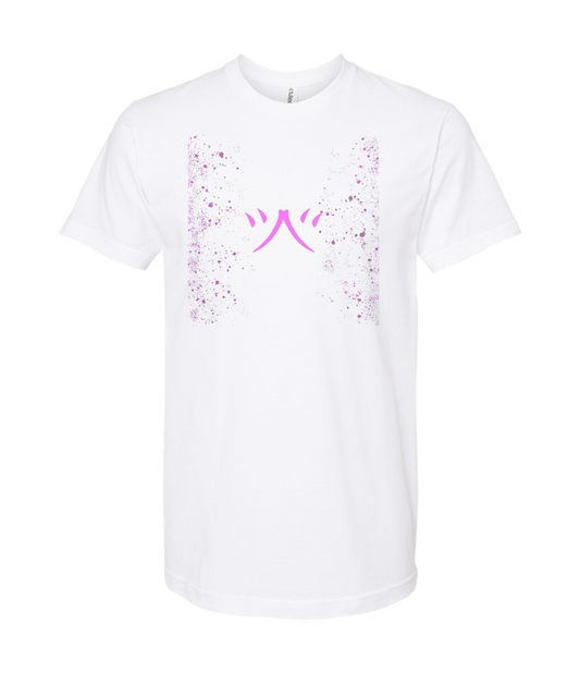 atomicclothing.com - Pink Splatter - White T Shirt
