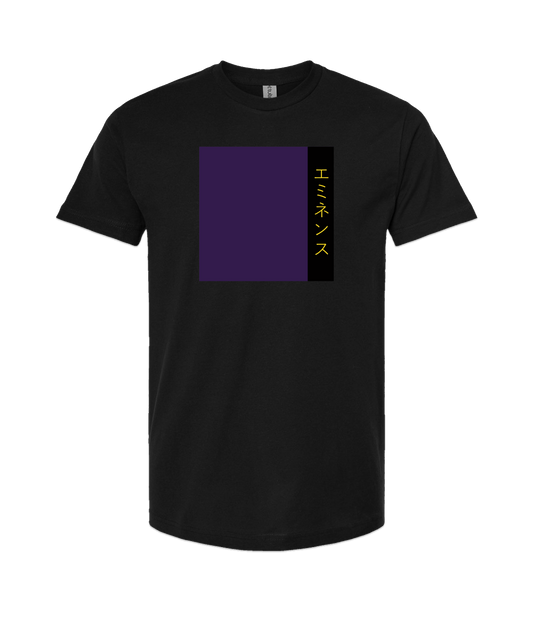 atomicclothing.com - Purple and Stripe - Black T Shirt