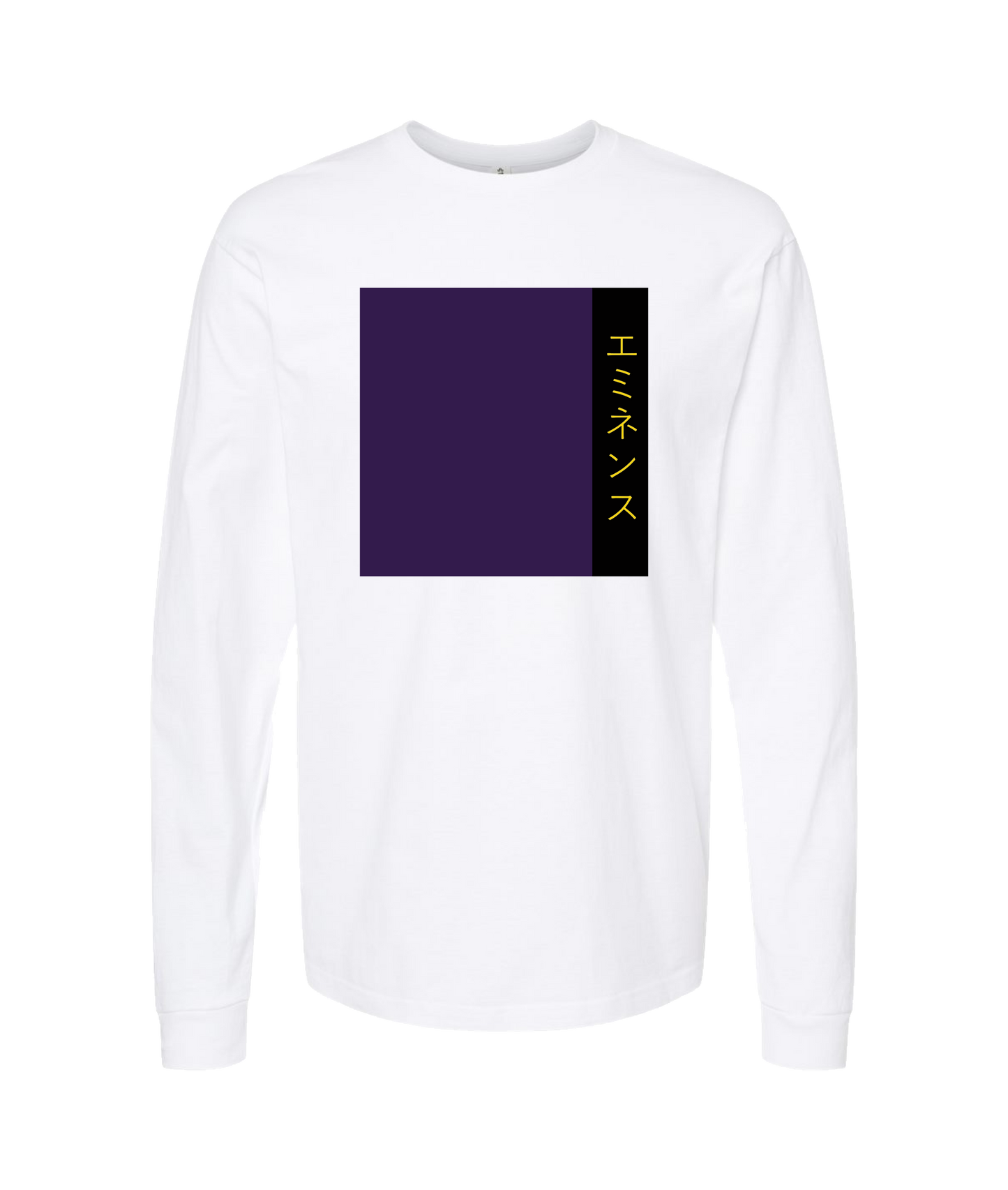 atomicclothing.com - Purple and Stripe - White Long Sleeve T