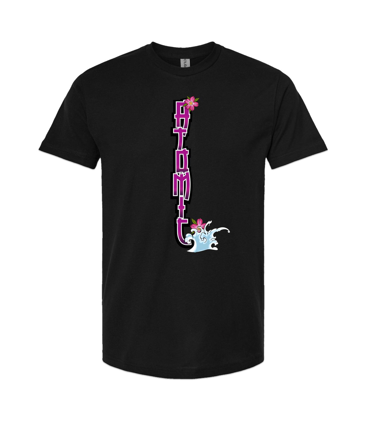 atomicclothing.com - FLOWER SPLASH - Black T-Shirt