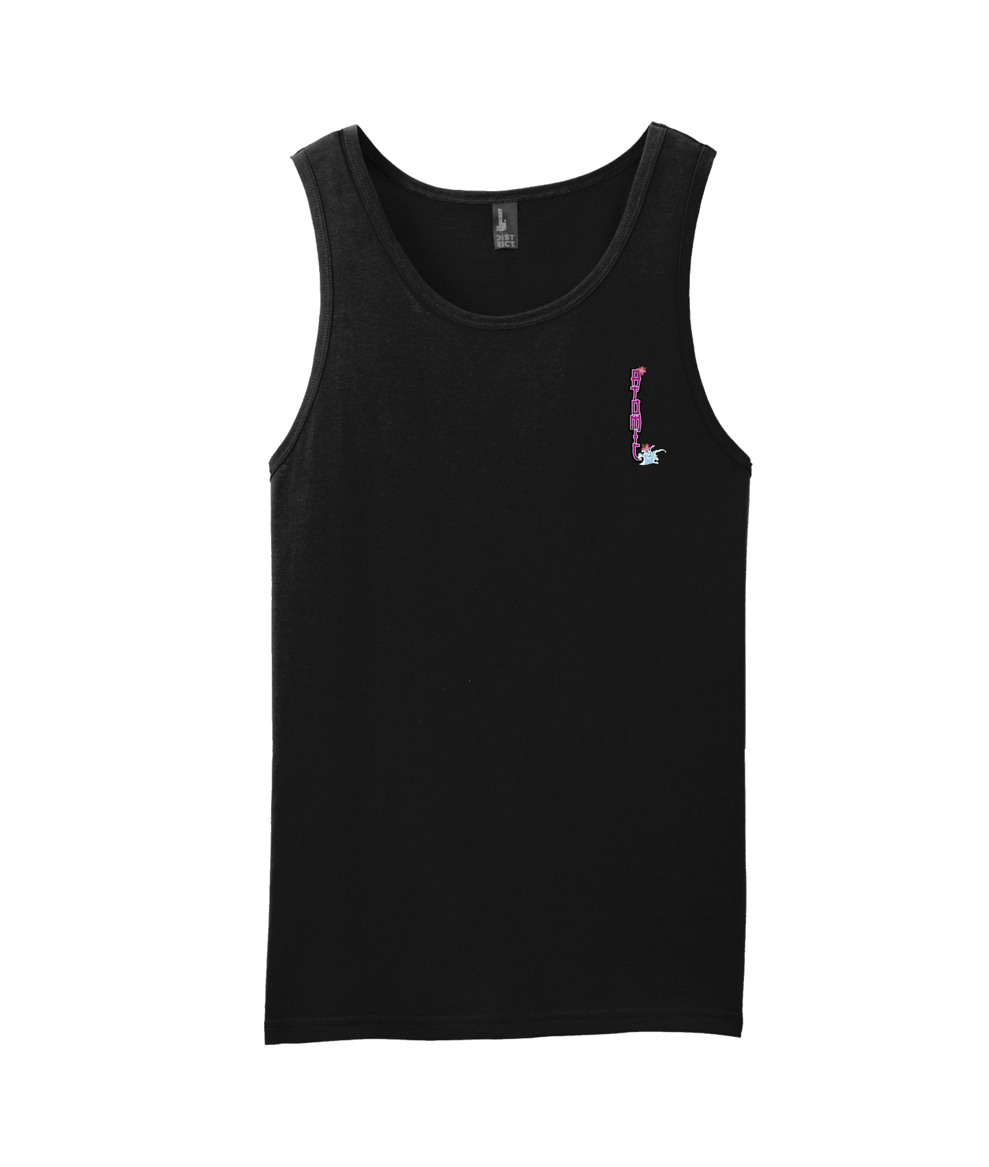 atomicclothing.com - FLOWER SPLASH - Black Tank Top