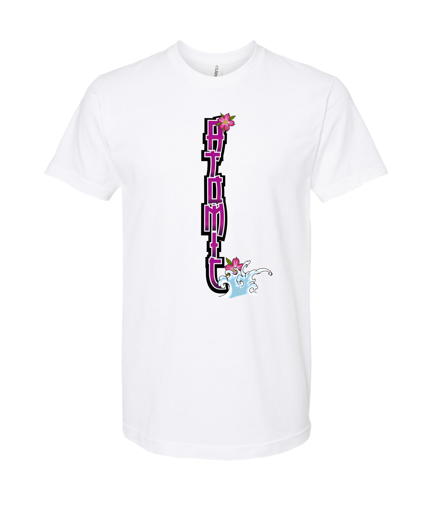 atomicclothing.com - FLOWER SPLASH - White T-Shirt