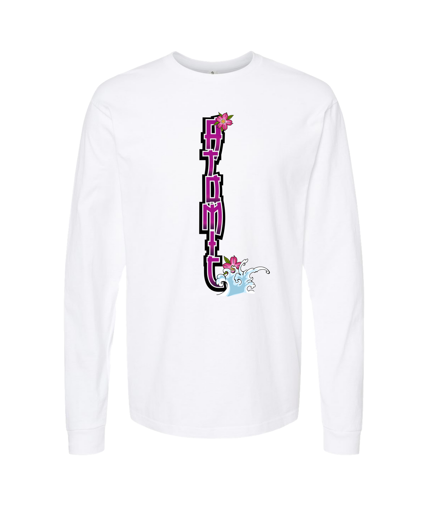 atomicclothing.com - FLOWER SPLASH - White Long Sleeve T