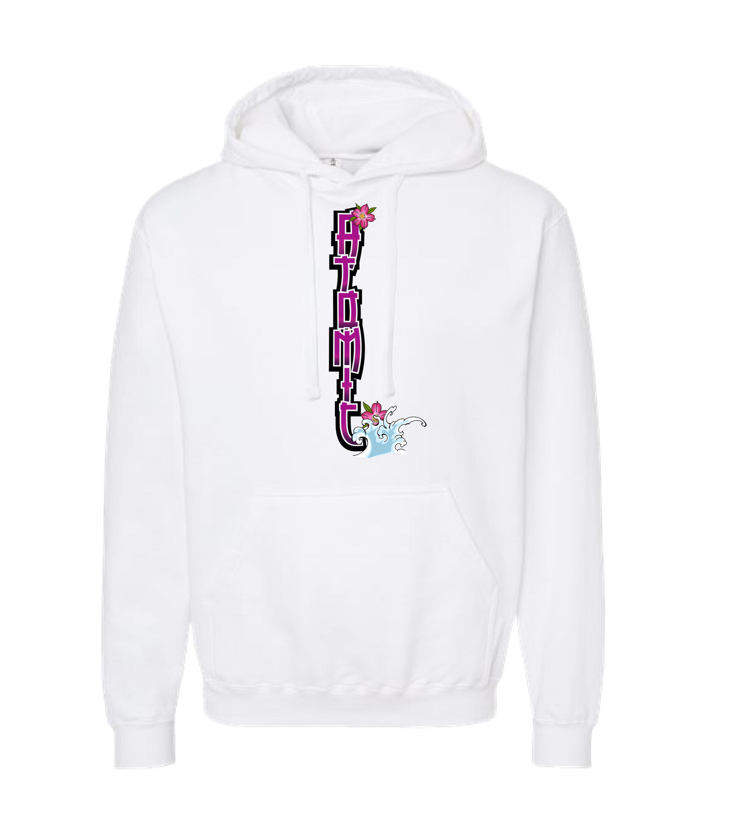 atomicclothing.com - FLOWER SPLASH - White Hoodie