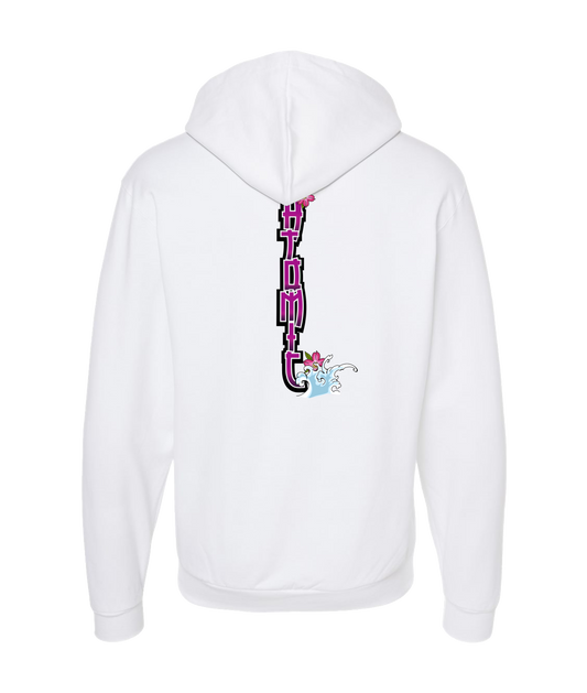atomicclothing.com - FLOWER SPLASH - White Zip Up Hoodie