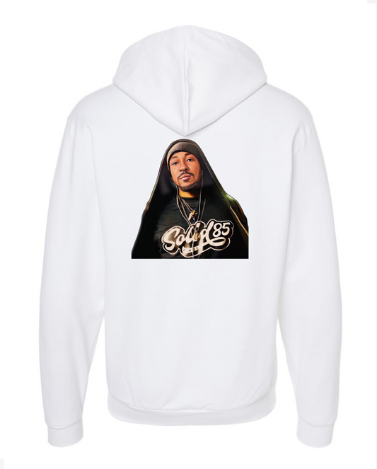 Buzzi3 G. - Willie Whitaker Jr - White Zip Hoodie