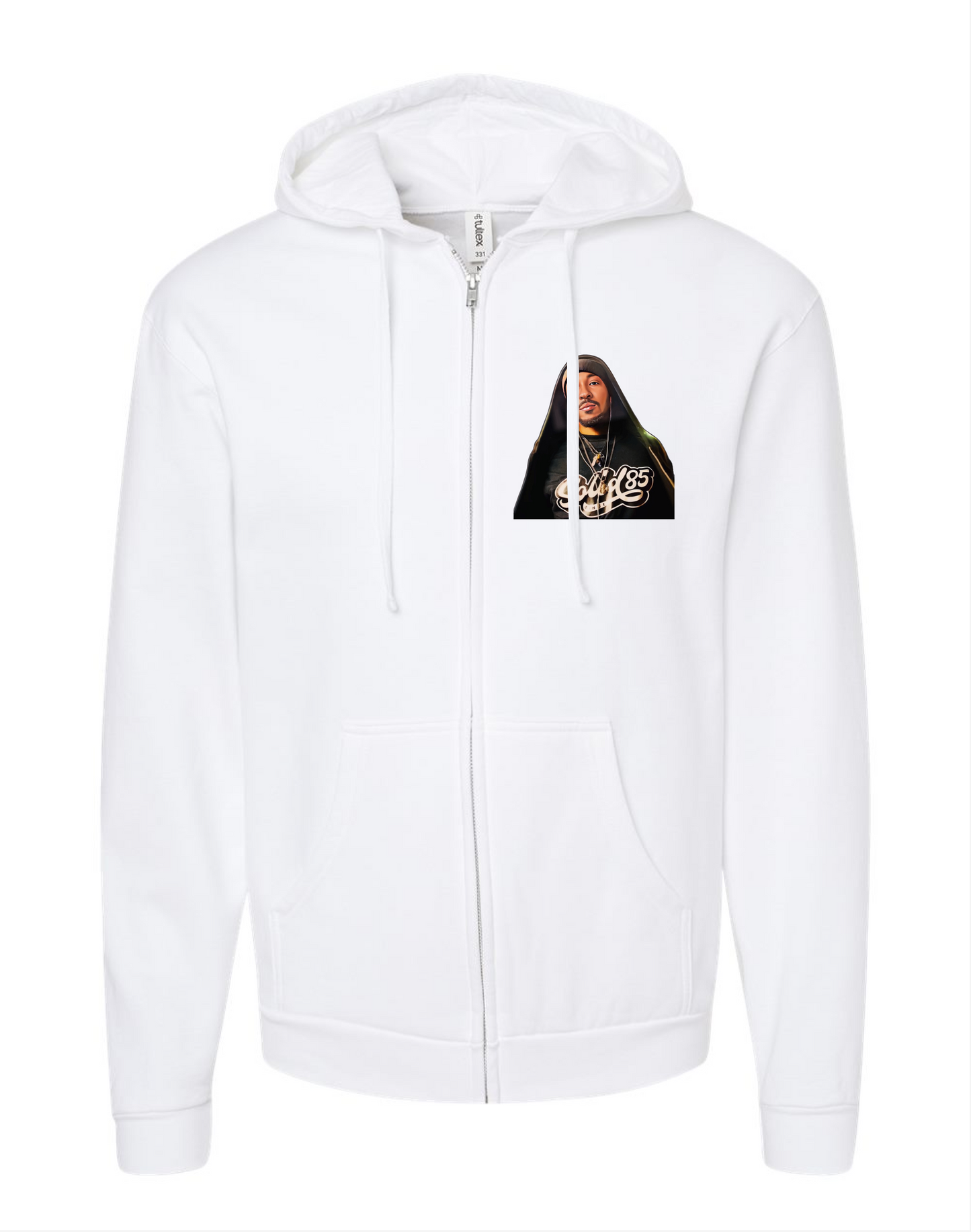 Buzzi3 G. - Willie Whitaker Jr - White Zip Hoodie