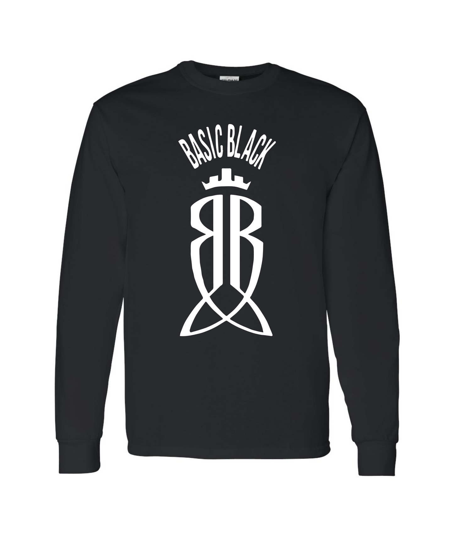 Basic Black - Logo - Black Long Sleeve T