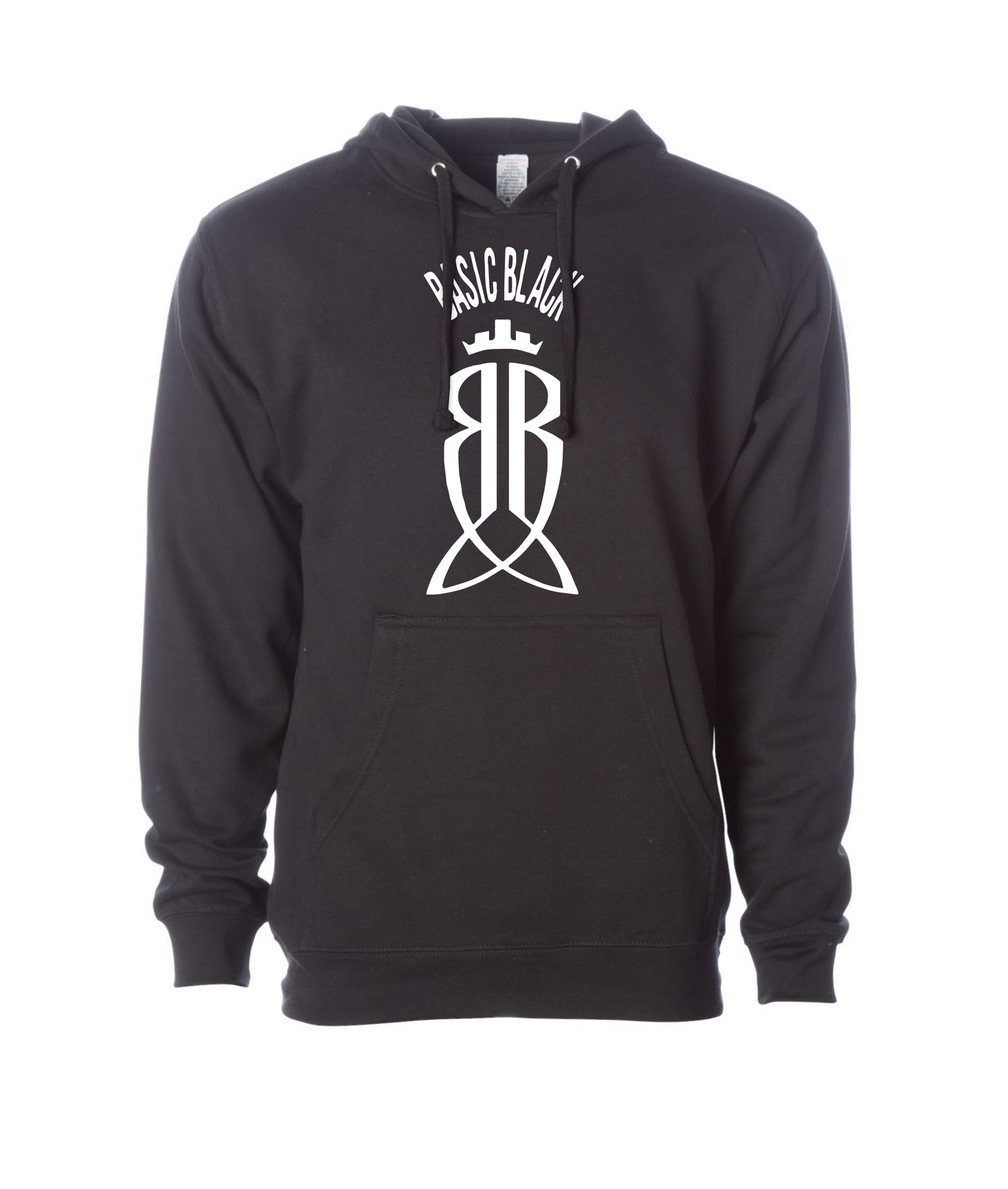 Basic Black - Logo - Black Hoodie