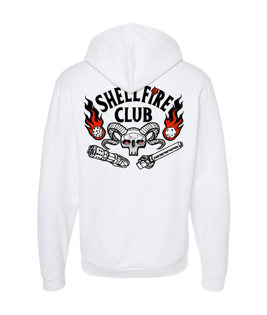 Battle Bound - Shellfire Club - White Zip Up Hoodie