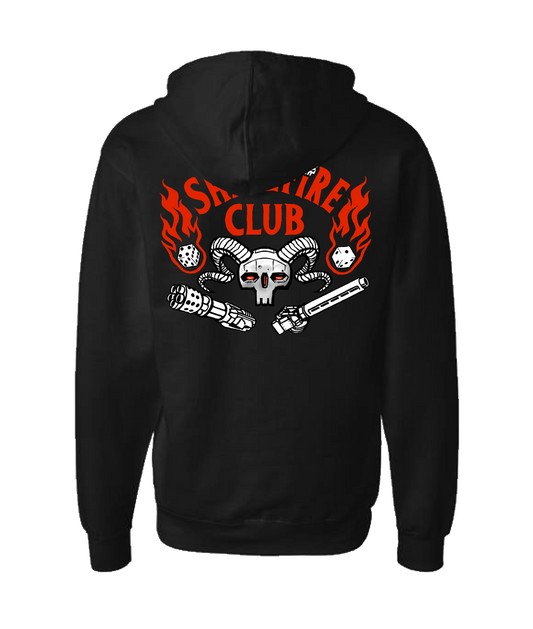 Battle Bound - Shellfire Club (red) - Black Zip Up Hoodie