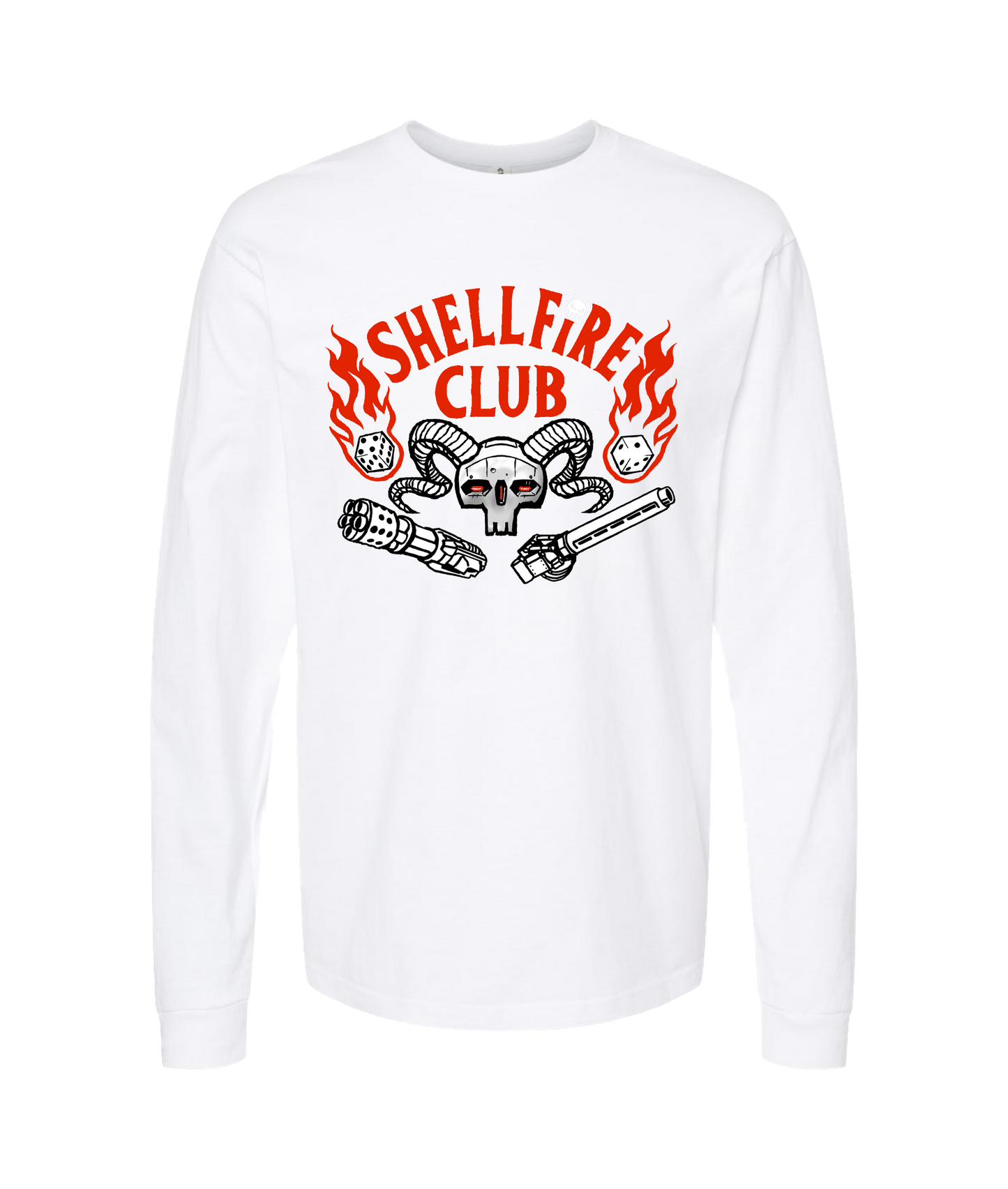 Battle Bound - Shellfire Club (red) - White Long Sleeve T