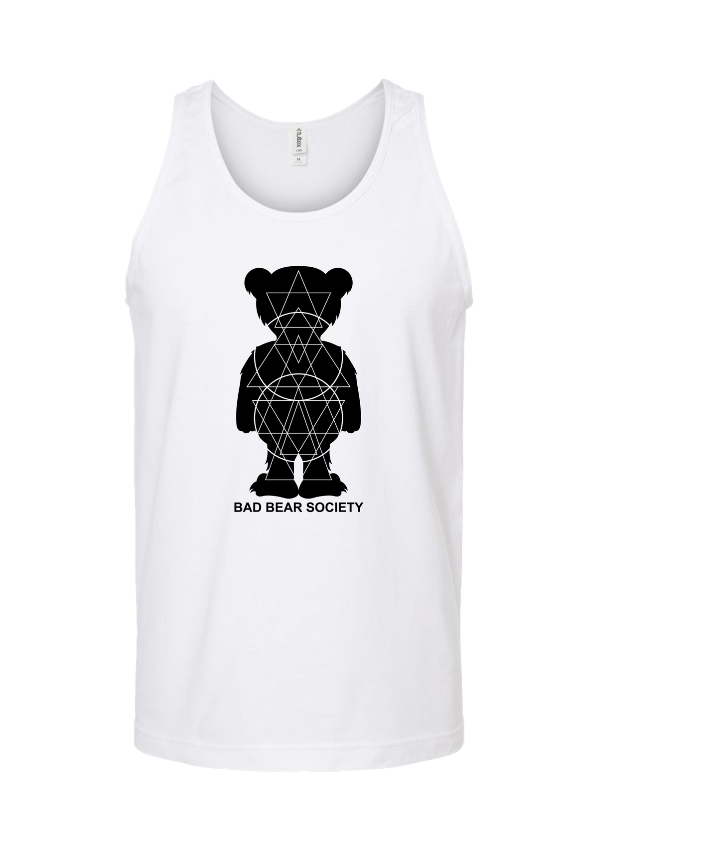 Big Purr - Bear - White Tank Top