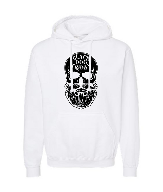 Black Dog Friday - Skull Logo - White Hoodie