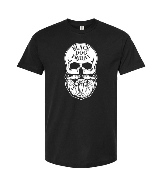 Black Dog Friday - Skull Logo - Black T-Shirt