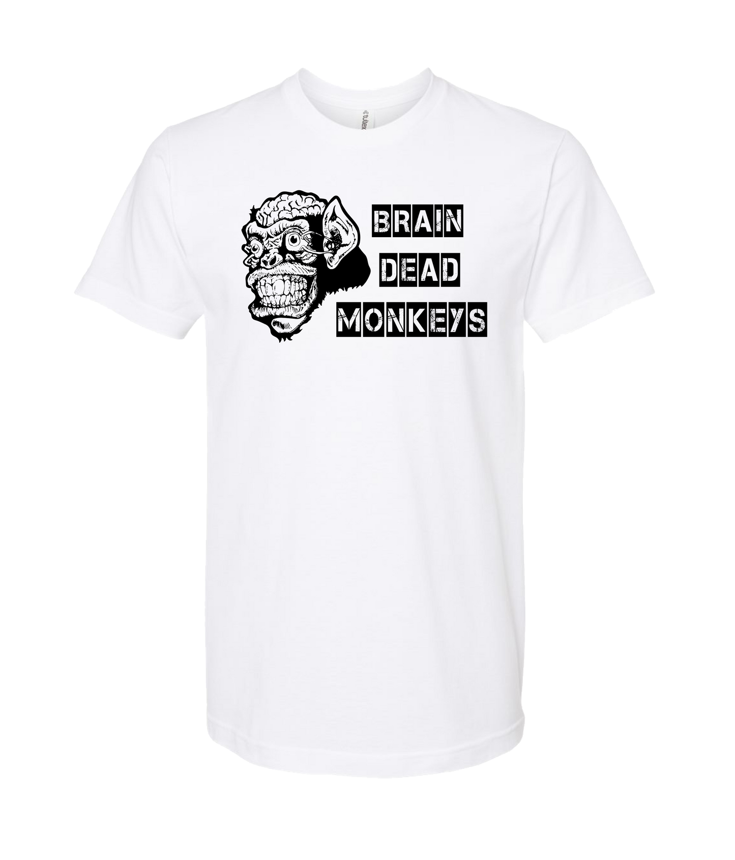Brain Dead Monkeys - Monkey - White T-Shirt