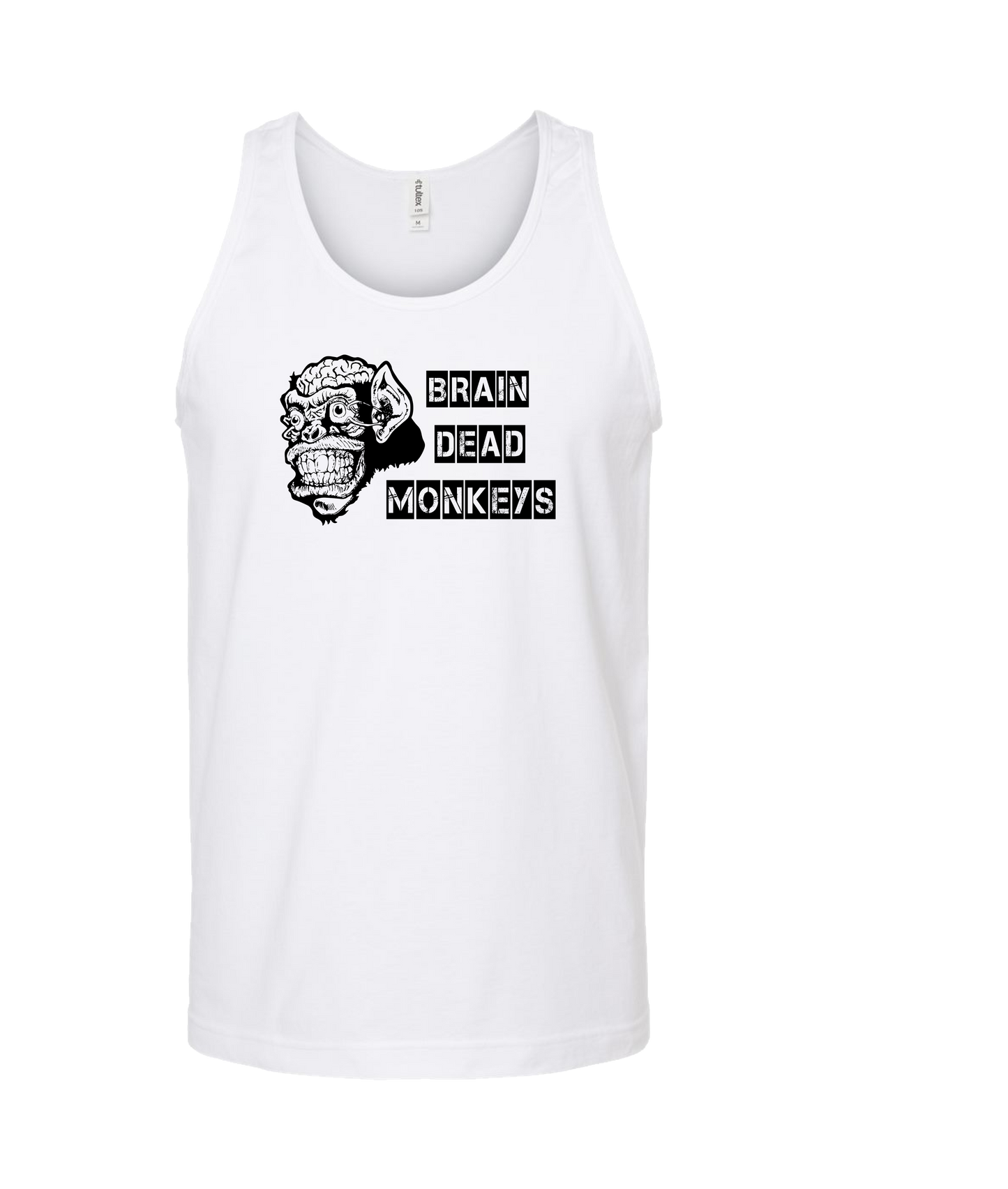 Brain Dead Monkeys - Monkey - White Tank Top