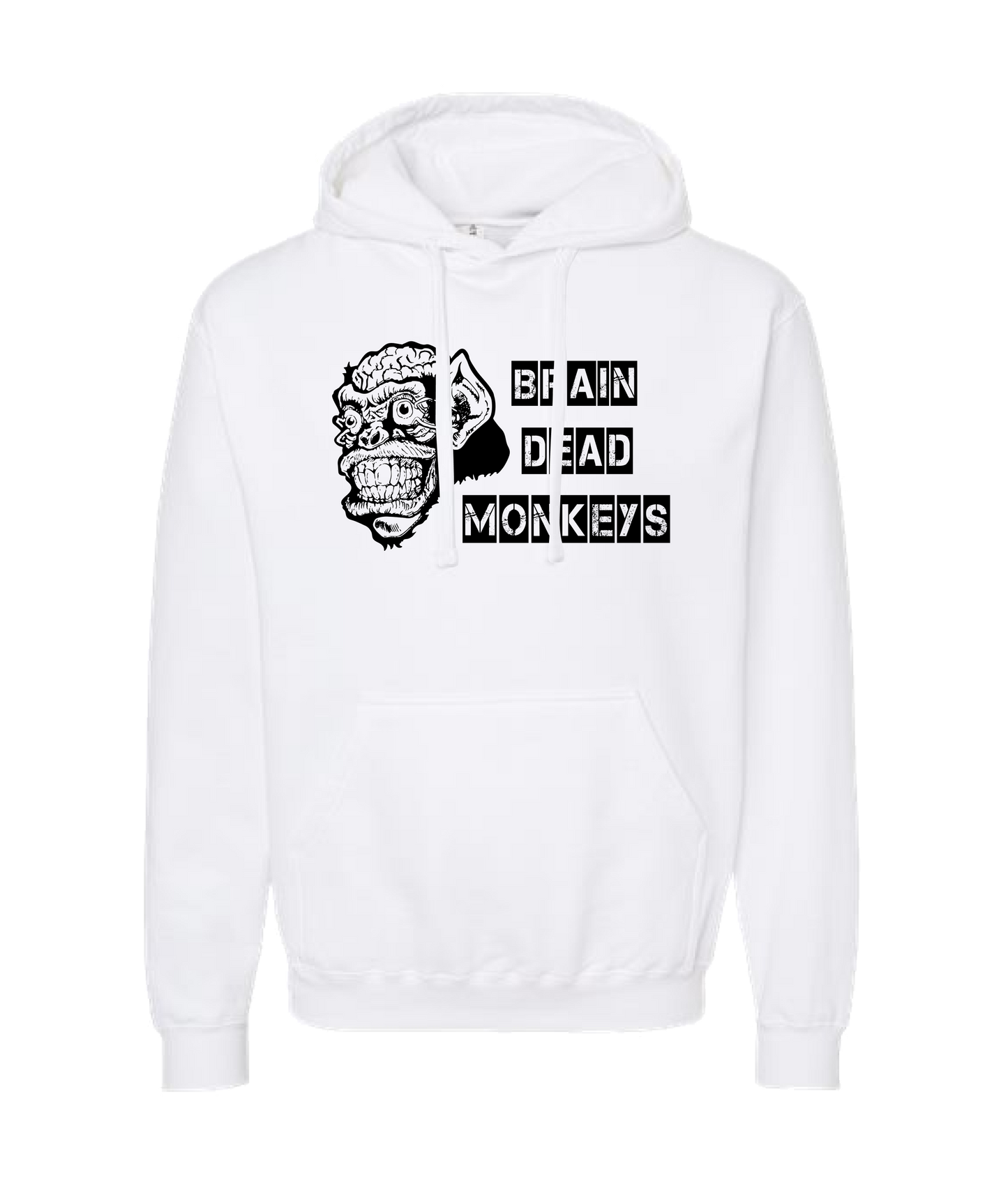 Brain Dead Monkeys - Monkey - White Hoodie