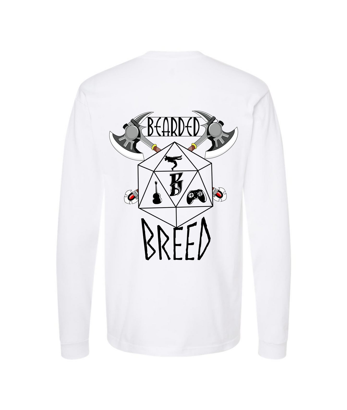 BeardedBreed shop - MPN: Origins - White Long Sleeve T