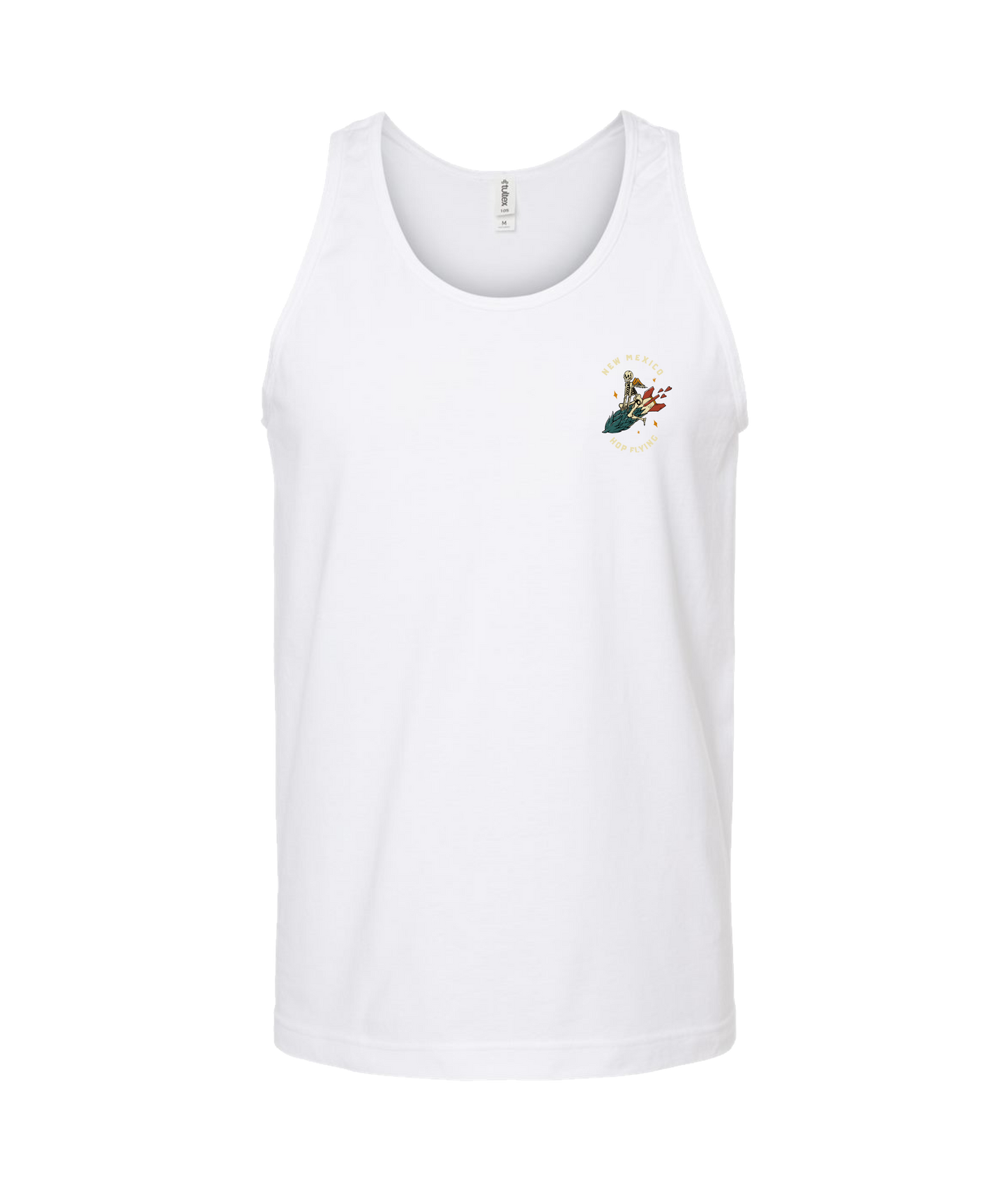 Beer Geek - Hop Flying Logo - White Tank Top