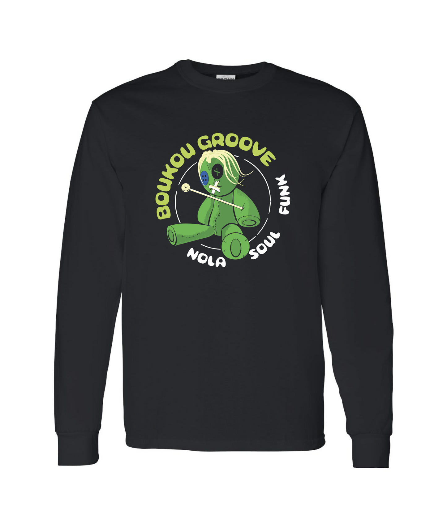 Boukou Groove - NOLA Soul Funk - Black Long Sleeve T