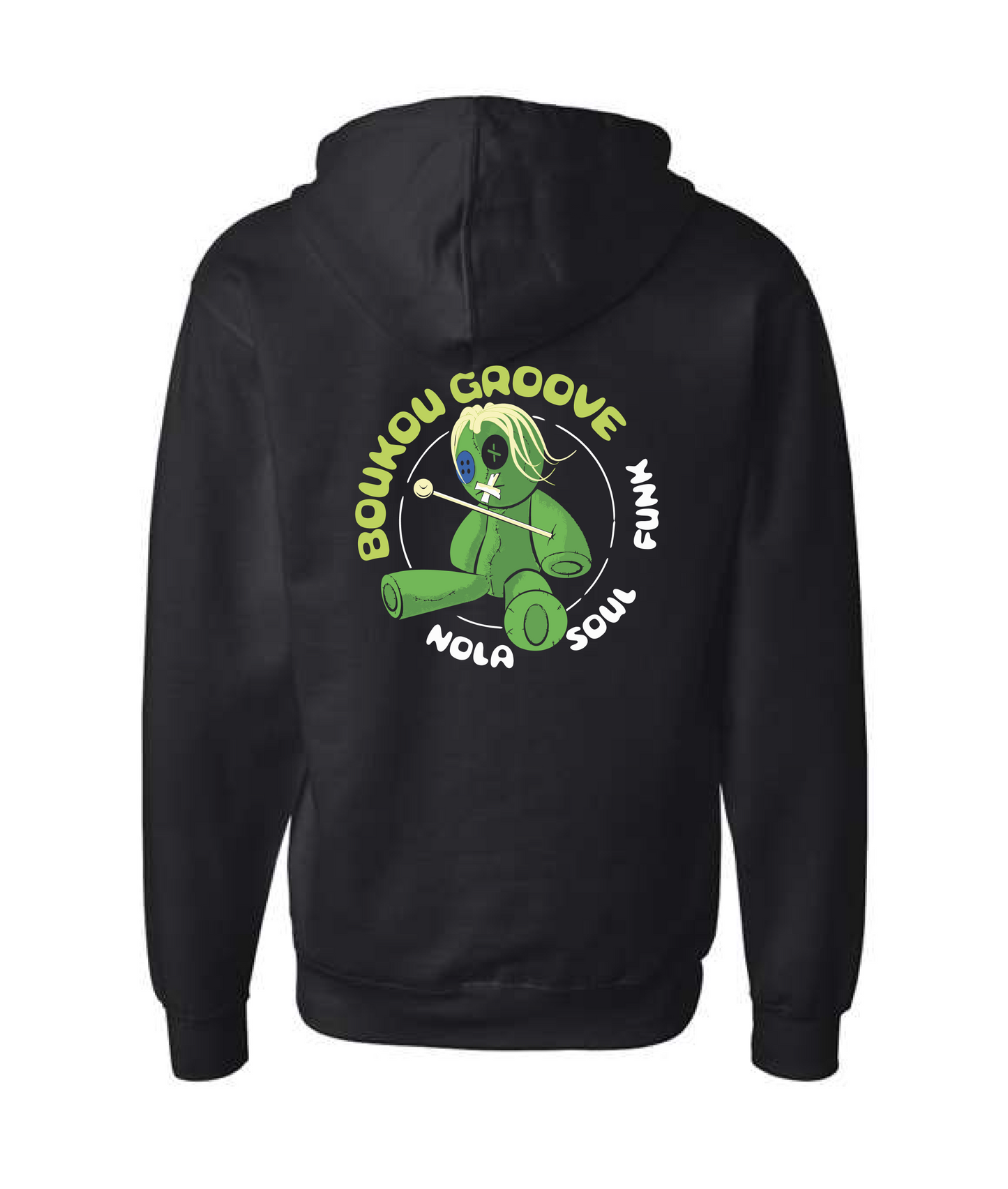 Boukou Groove - NOLA Soul Funk - Black Zip Hoodie