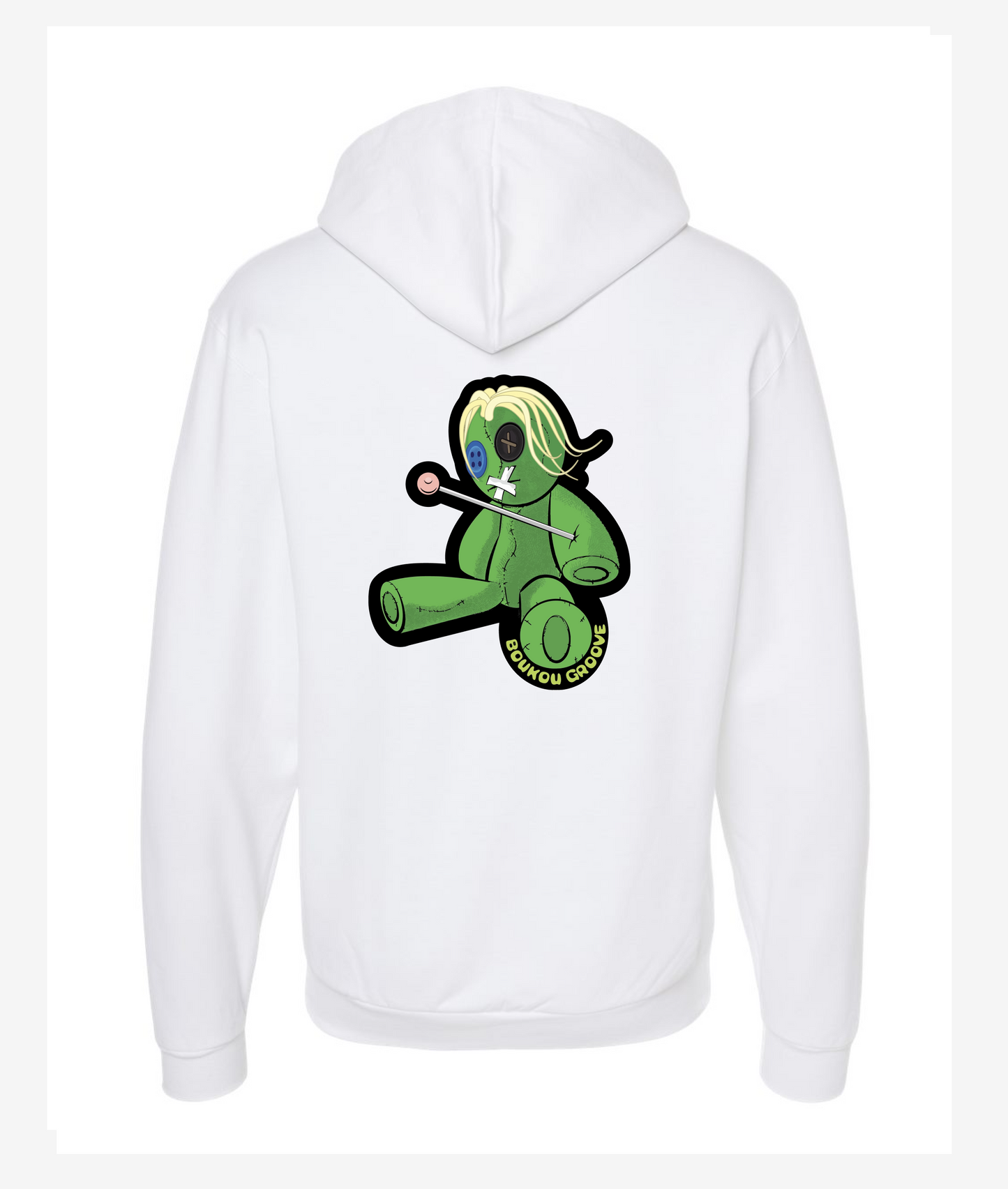 Boukou Groove - Doll - White Zip Hoodie