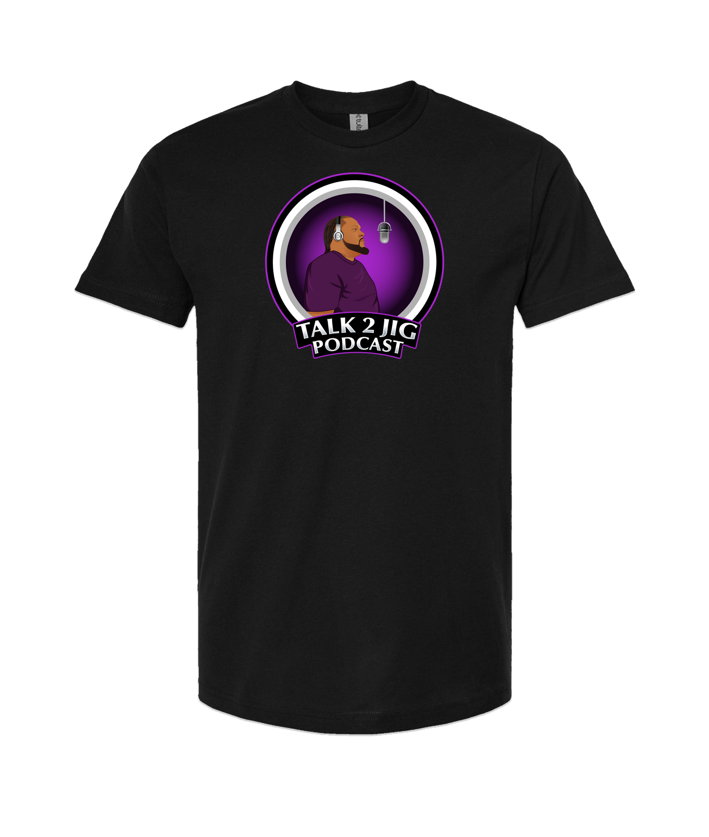 Big Jig Ice Rig - Talk 2 Jig - Black T Shirt