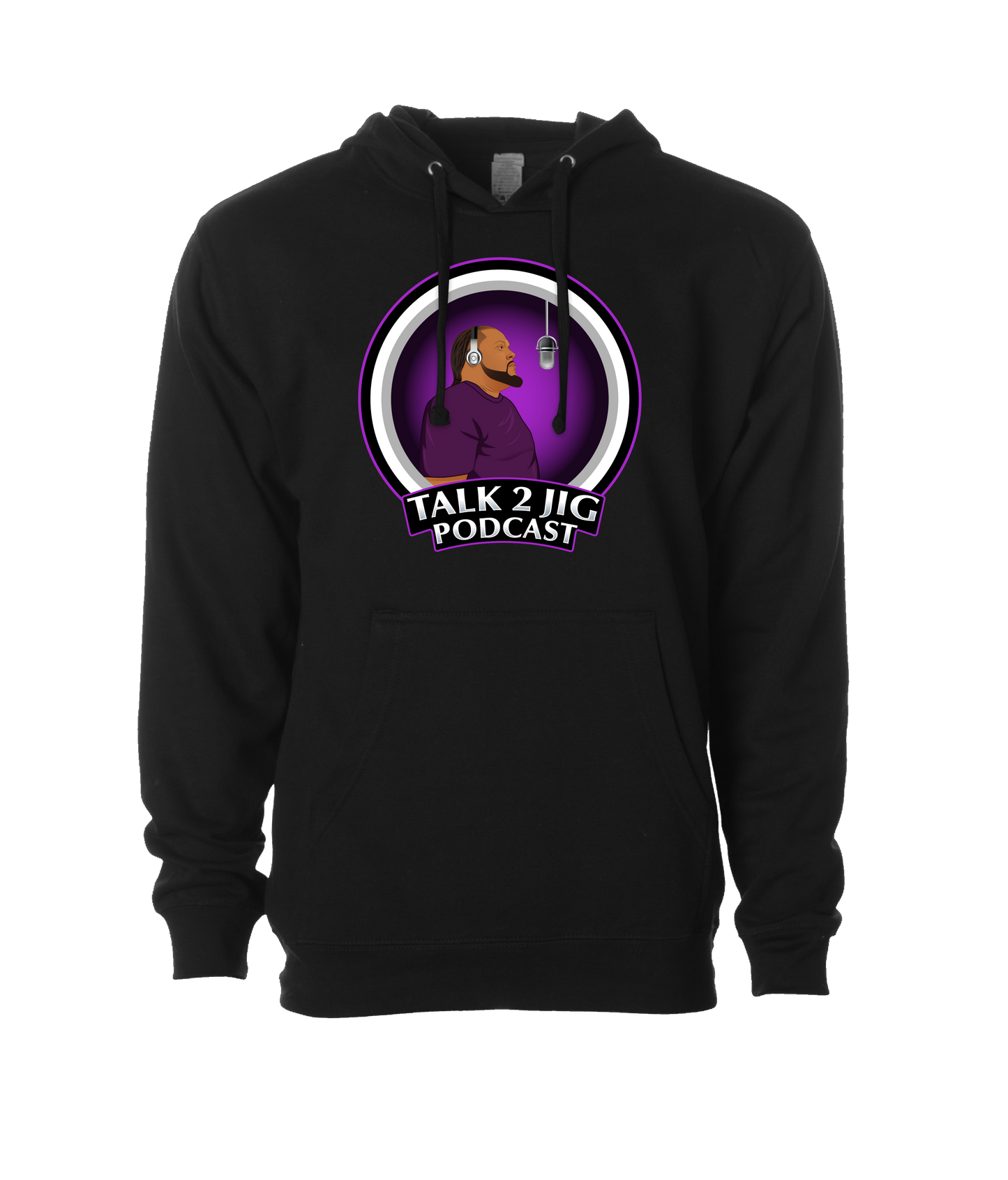 Big Jig Ice Rig - Talk 2 Jig - Black Hoodie