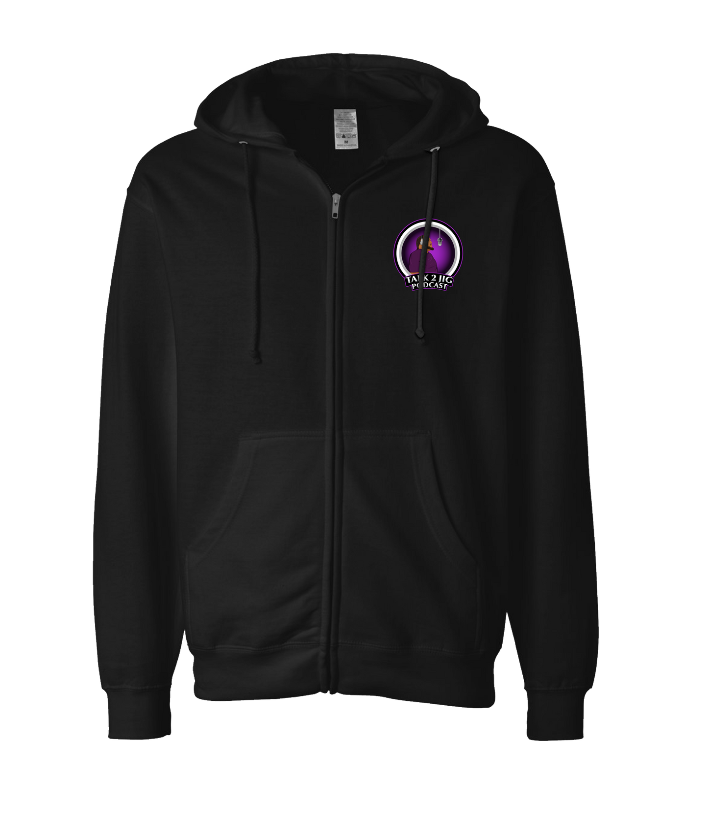 Big Jig Ice Rig - Talk 2 Jig - Black Zip Up Hoodie