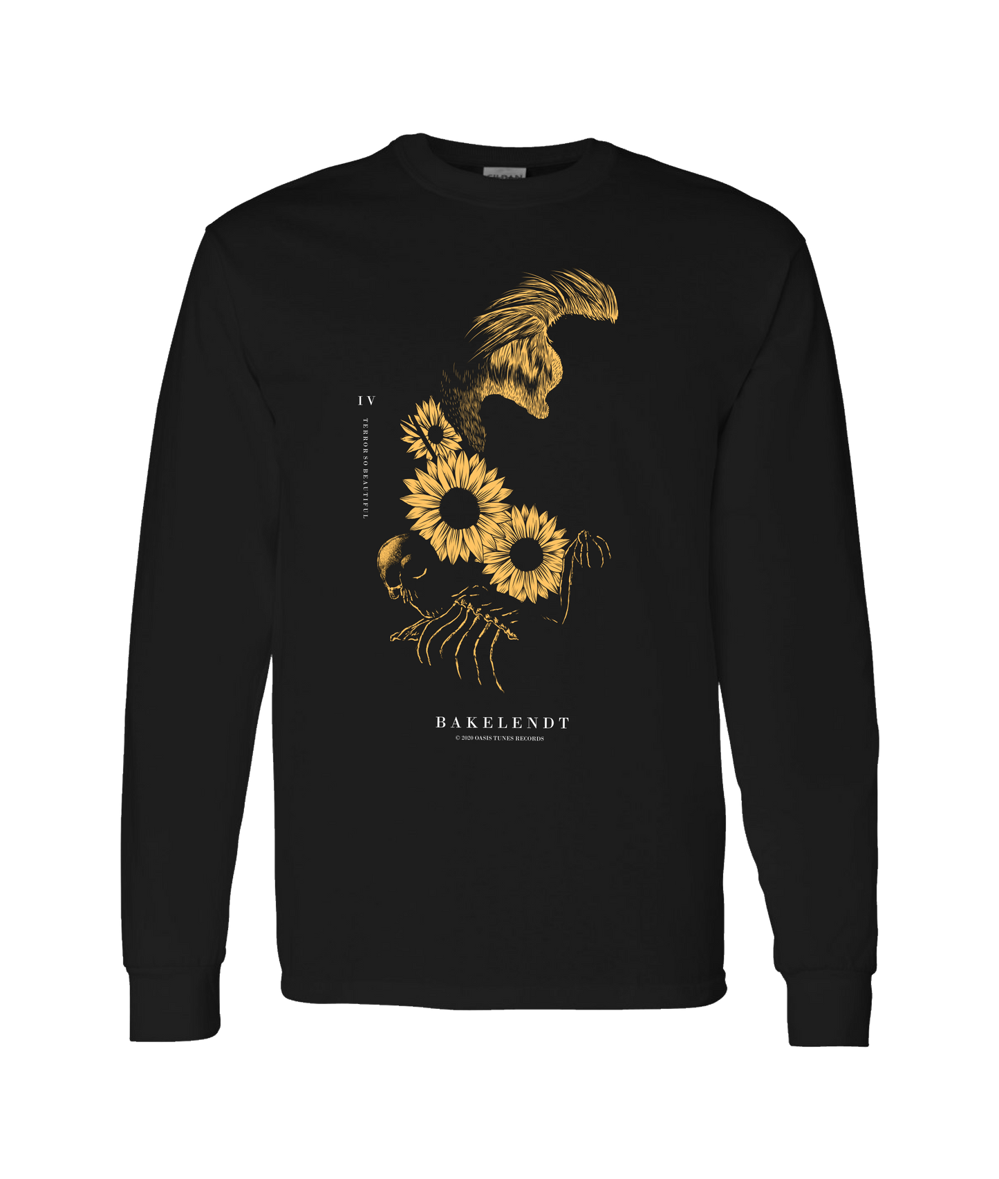 Bakelendt - Beautiful Terror Ghost - Black Long Sleeve T
