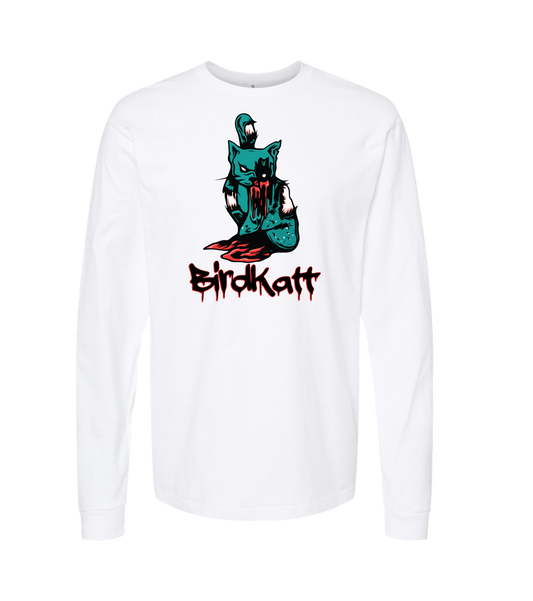 BirdKatt - Colored BKATT - White Long Sleeve T