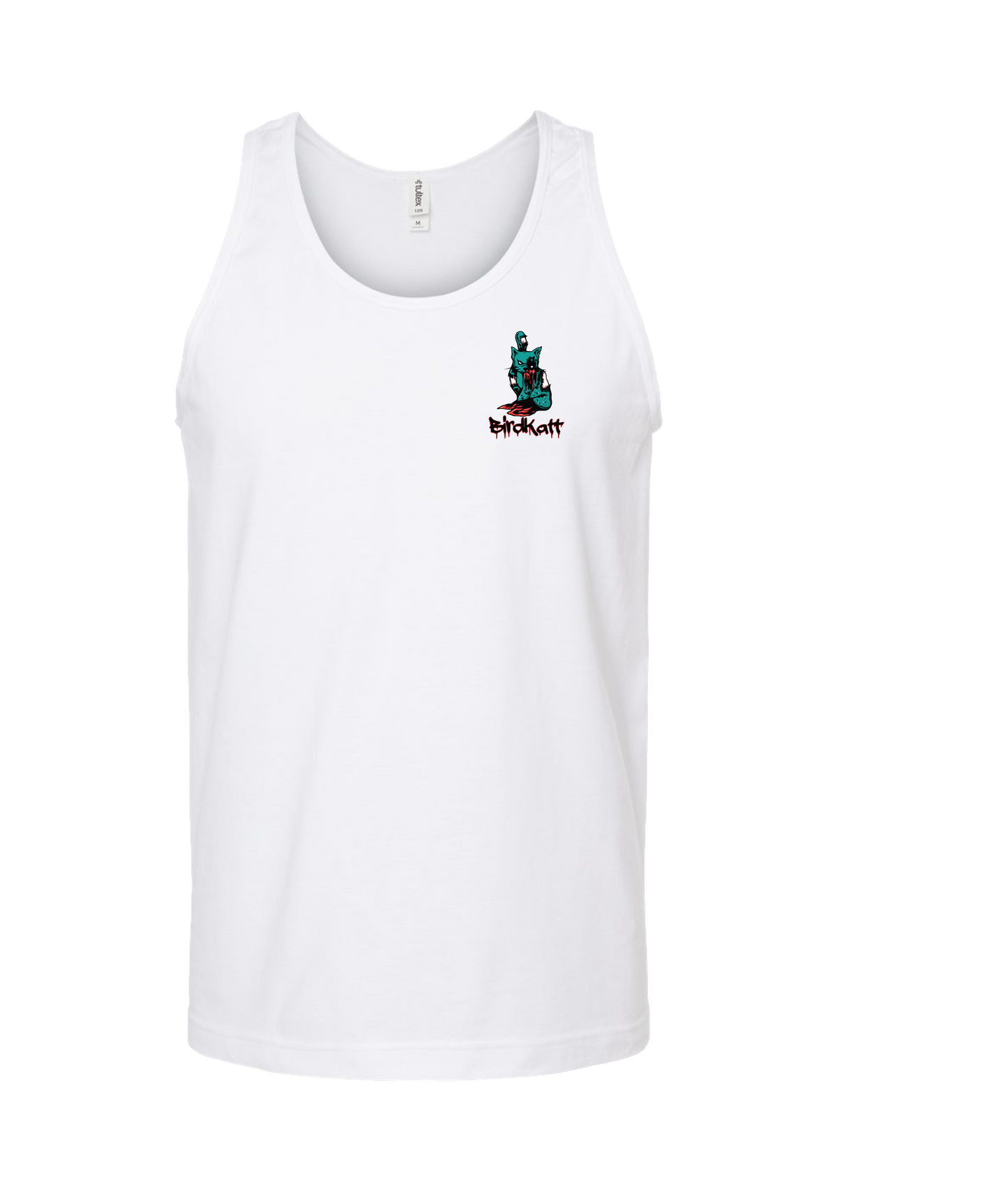 BirdKatt - Colored BKATT - White Tank Top