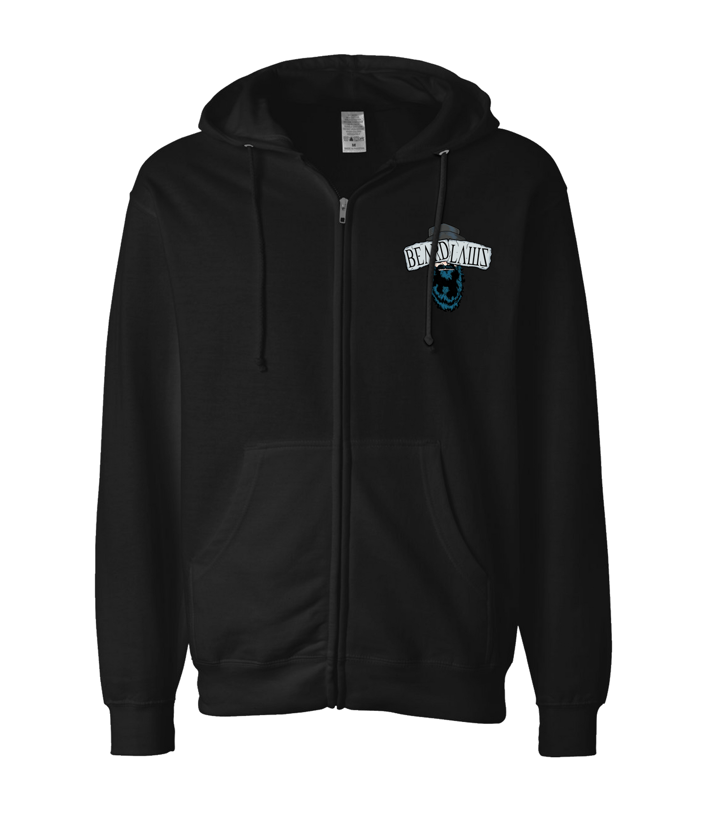 Beard Laws - Beard! - Black Zip Up Hoodie