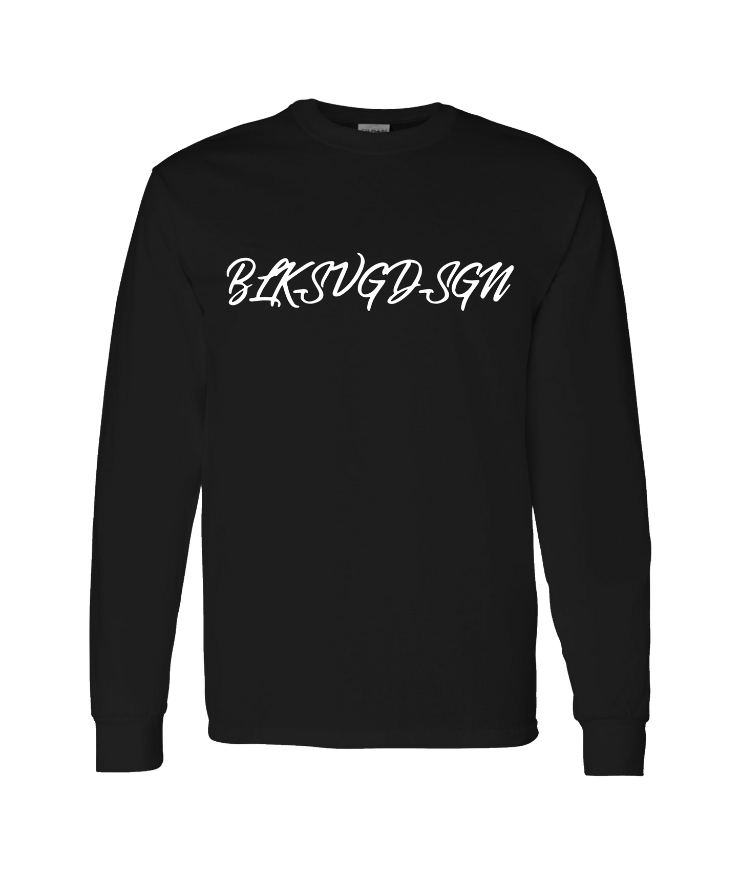 V-BLKTOP - DESIGN 1 - Black Long Sleeve T