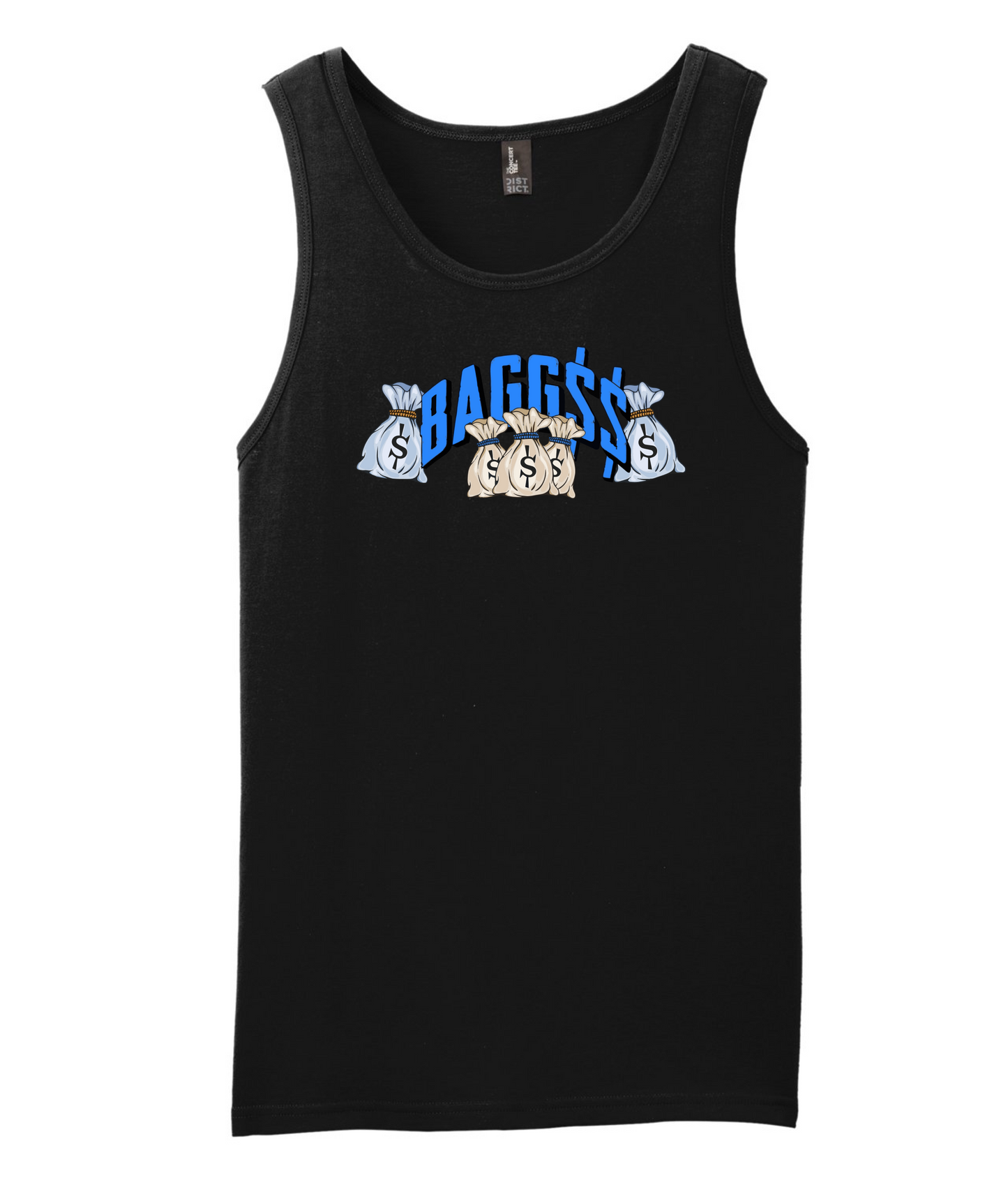Bagglyfe Mafia Clothing - BAGG$$ - Black Tank Top